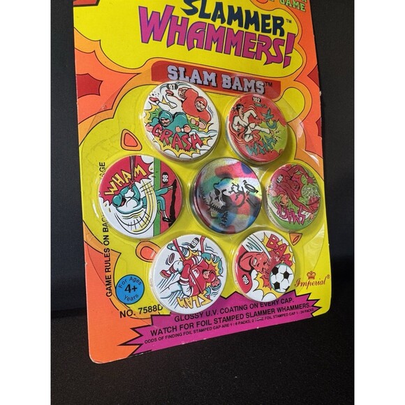 Vintage Slammer Whammers Series 1 Slam Bams RARE 24 CAPS & 2 SLAMM - Picture 3 of 6